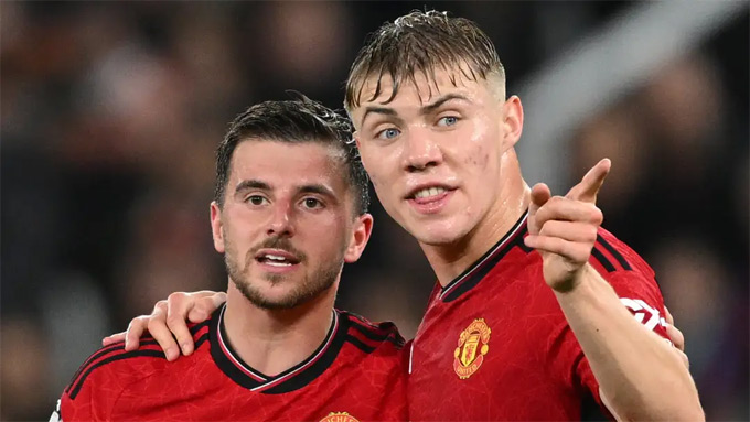 Hojlund và Mason Mount đều đã tập luyện trở lại